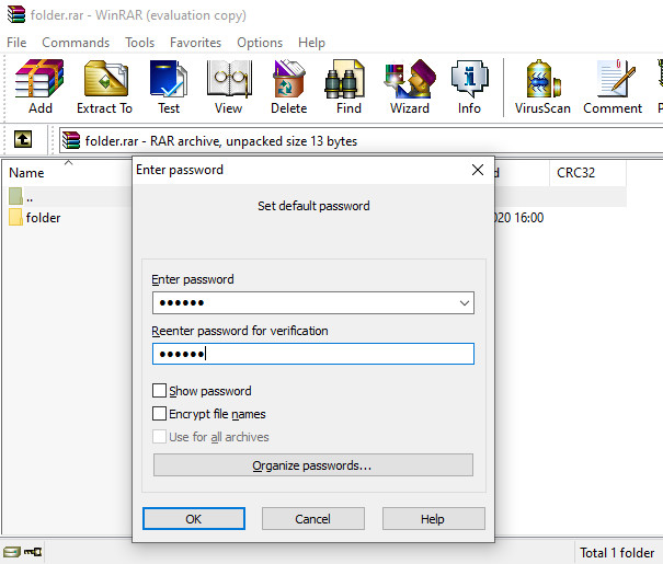Đặt mật khẩu trên thư mục máy tính