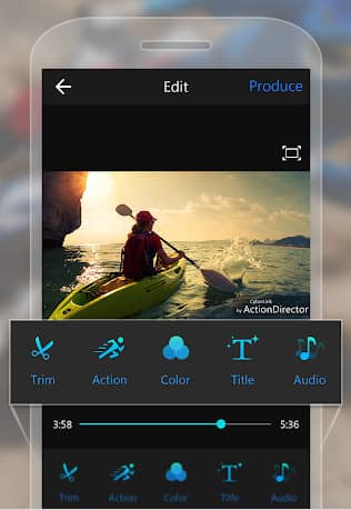 Phần mềm chỉnh sửa video trên Android - ActionDirector
