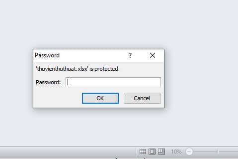 Cách đặt password file excel