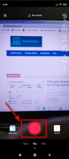 Cách quay video trên Tiktok