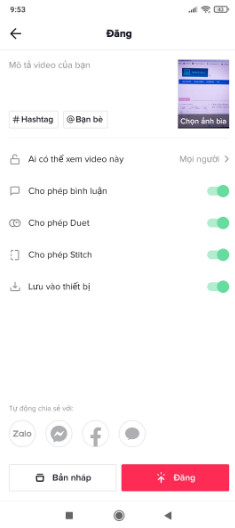 Cách chỉnh sửa video tiktok