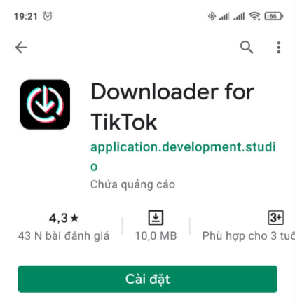 Download video titkok trên android 