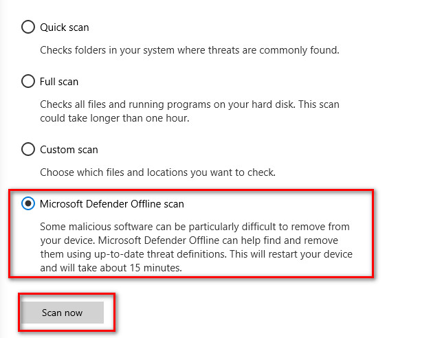 Phần mềm diệt virus Windows Defender