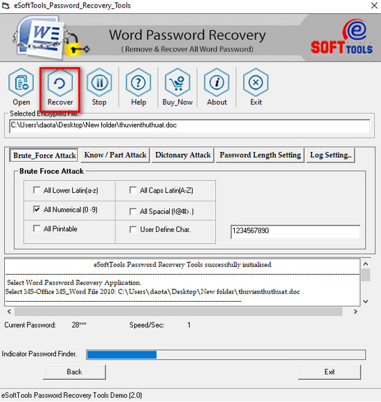 Cách phá pass file word bằng phần mềm