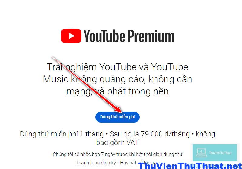 Cách đăng ký tài khoản Youtube Premium - 1