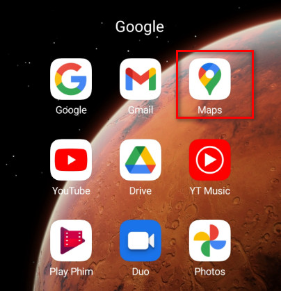 Cách mở google maps trên điện thoại