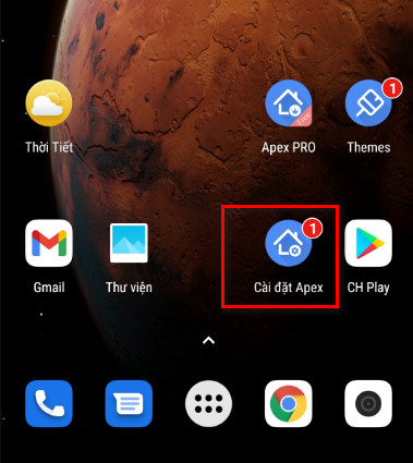Apex Launcher - Ứng dụng thay đổi font chữ trên Android