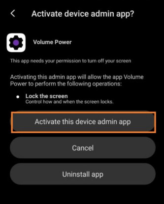 Ứng dụng Power Button to Volume Button