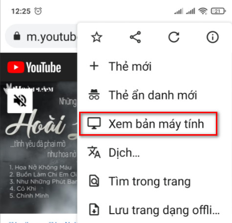 Cách xem youtube tắt màn hình trên cốc cốc - 1