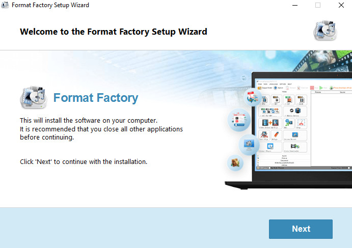 Cách cài đặt format Factory-1