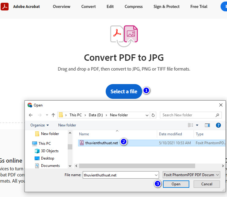 Cách chuyển đổi tệp PDF sang hình ảnh trực tuyến