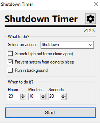 Phần mềm Shutdown Timer Classic
