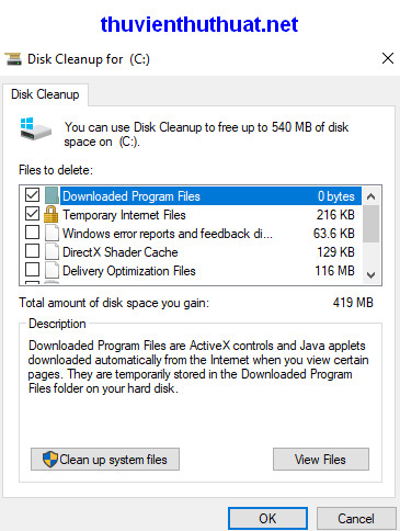 Cách dọn dẹp máy tính bằng disk cleanup - 4