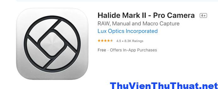 App chụp ảnh iphone chuyên nghiệp Halide Mark II 