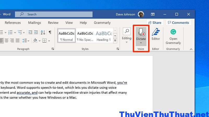 speech to text microsoft word 2011