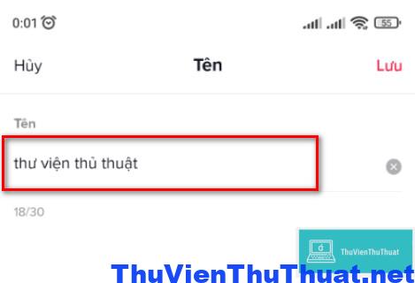 Đổi tên tiktok có dấu tiếng Việt 