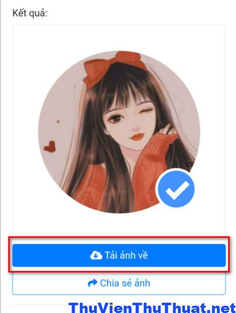 Cách tạo avatar facebook có tick xanh - 3