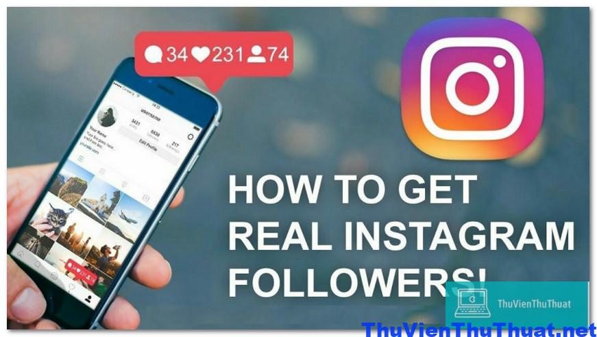 Cách tăng follow trên instagram 