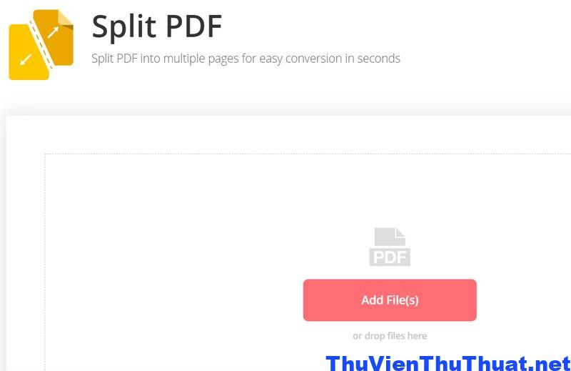 Cách cắt file pdf online