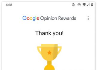 Ứng dụng kiếm tiền trên android Google Opinion Rewards