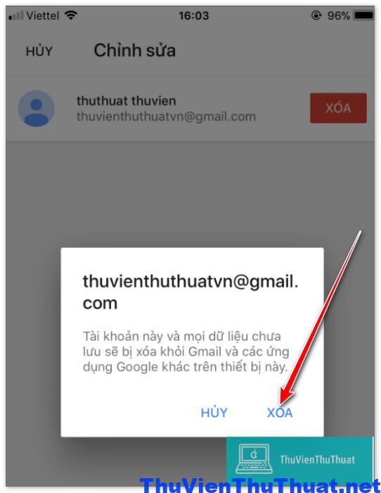 Cách đăng xuất gmail trên iphone - 4