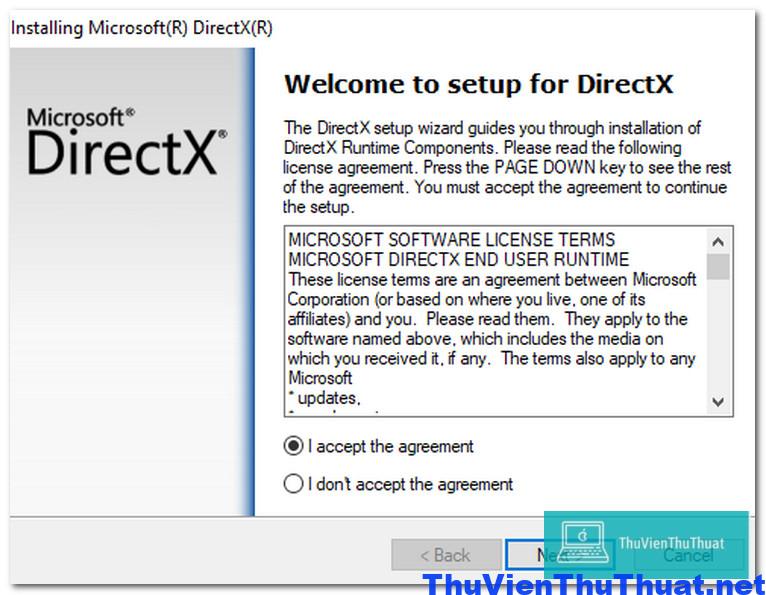 Cách cài đặt DirectX mới nhất 