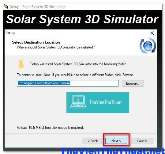 Cách cài đặt phần mềm solar system 3d simulato - 4