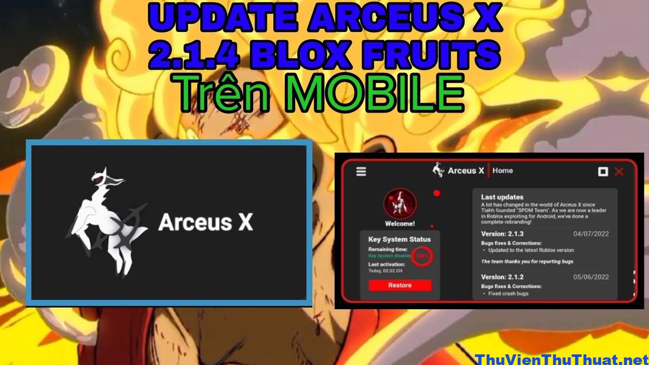 Tải Arceus X 2.1.2 2.1.3 2.1.4 Apk (Roblox, Hack Blox Fruit)