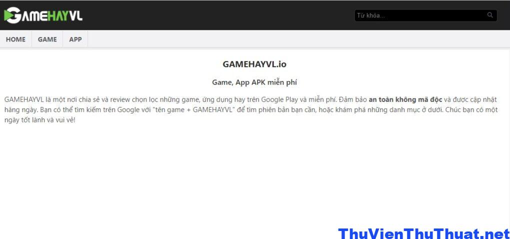 GAMEHAYVL 1 GAMEHAYVL: Tải game, ứng dụng MOD APK cho Android
