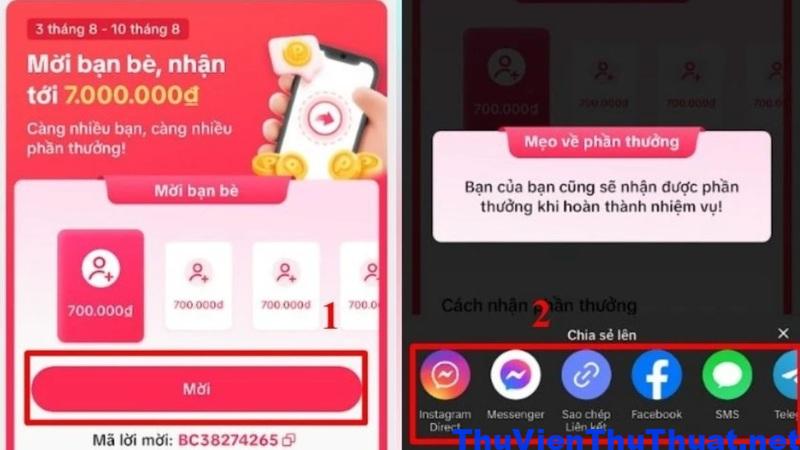 Cách nhập mã mời Tiktok trên điện thoại Bước 2