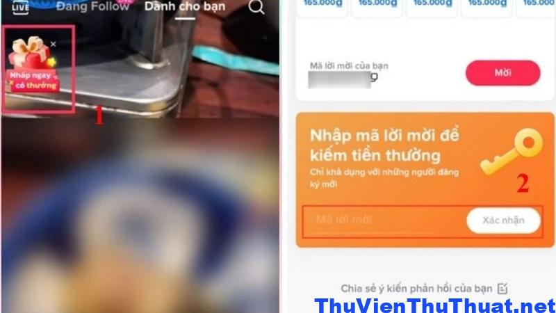 Cách nhập mã mời Tiktok trên điện thoại Bước 4