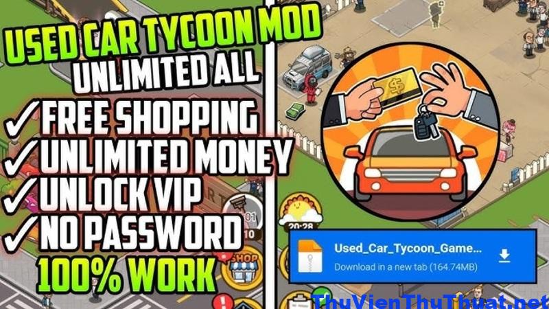 Hướng Dẫn Tải Và Cài Đặt Used Car Tycoon Game Mod APK