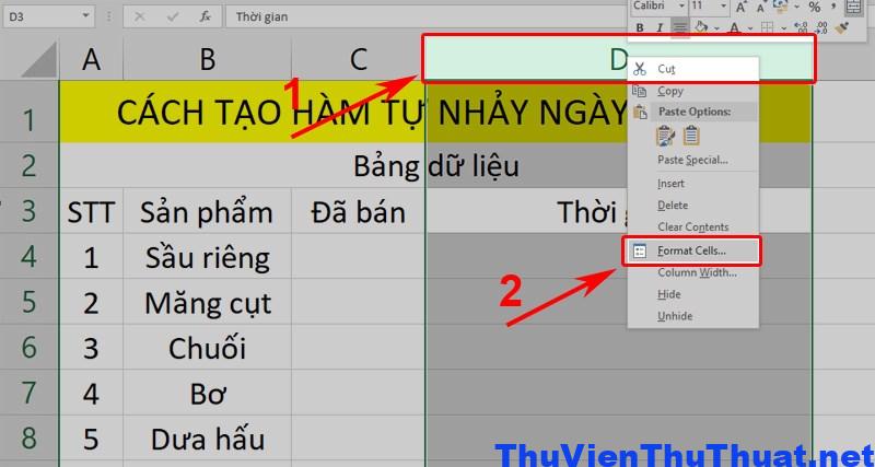 Tự nhảy ngày tháng trong Excel là gì?